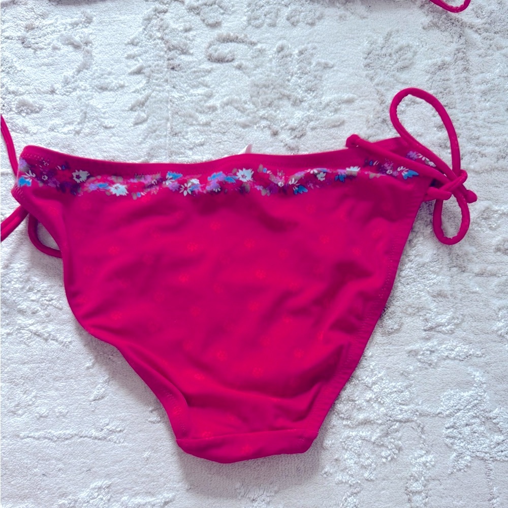 Victoria's Secret Pink Beaded Floral Bikini Bottom Medium - Picture 5 of 6